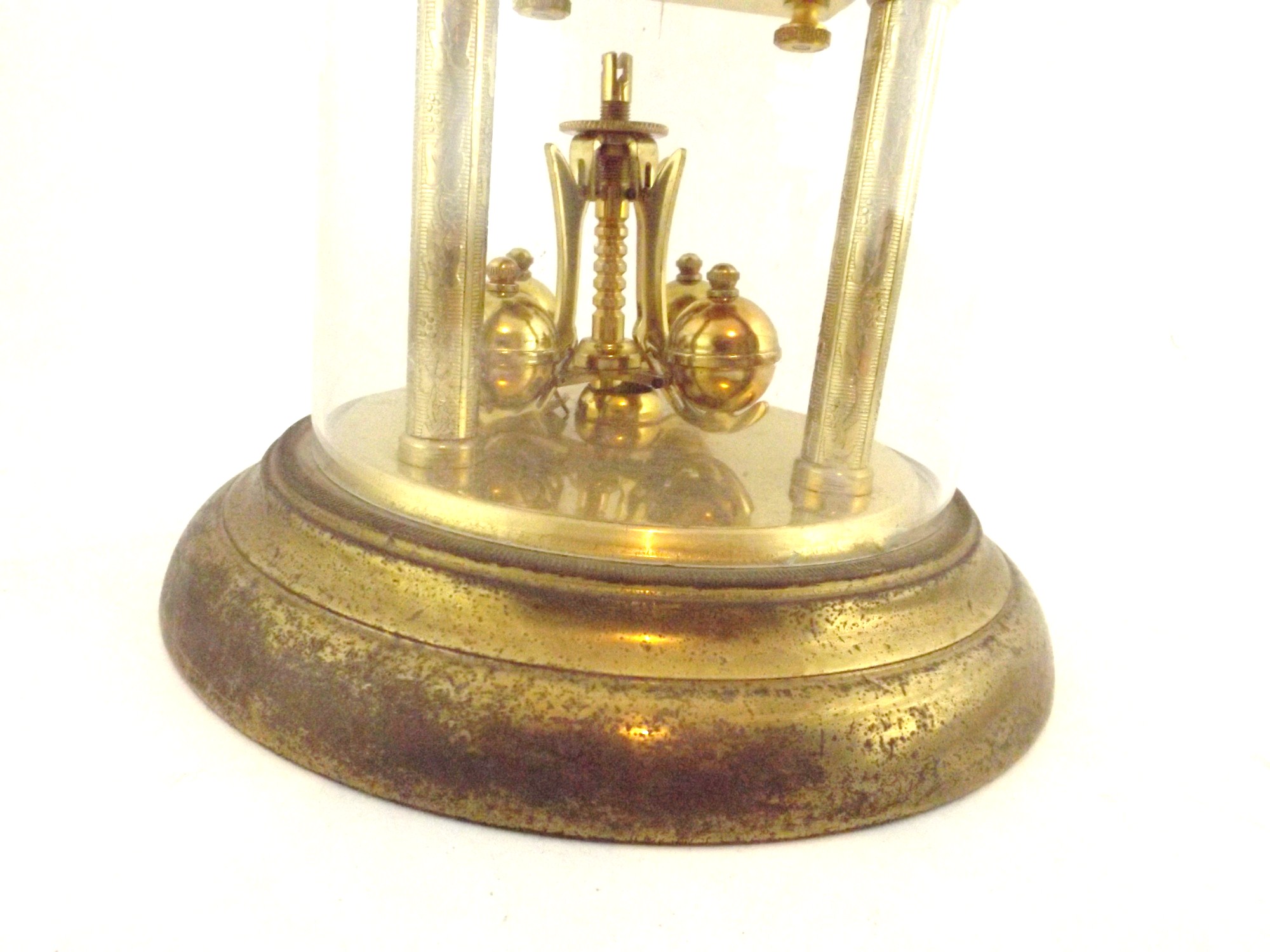 Schatz German Clock with Glass Dome