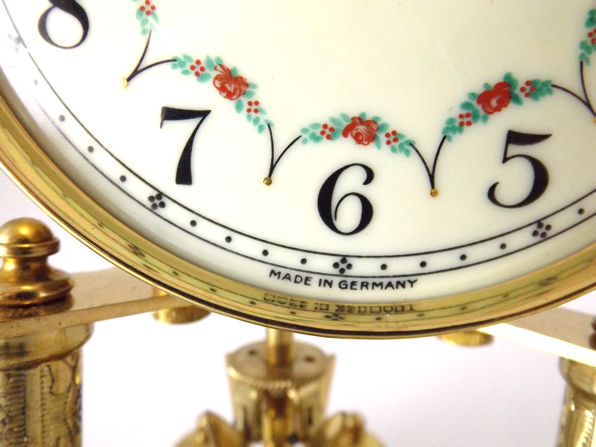 Schatz German Clock with Glass Dome