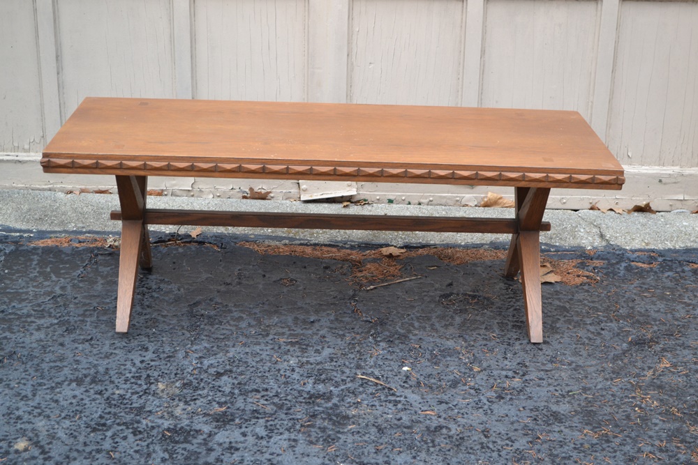 Vintage "Viking Oak" Coffee Table By Romweber