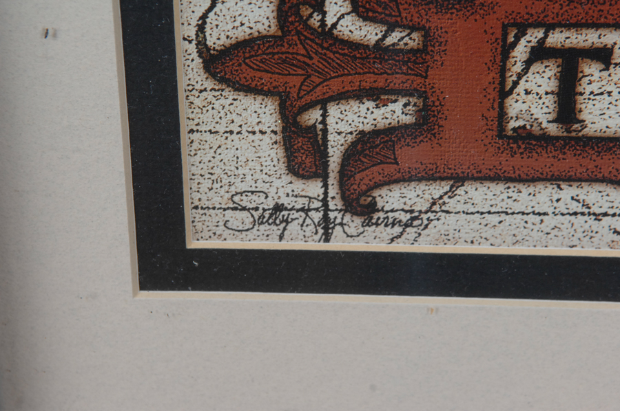 Old Map Style Framed Print