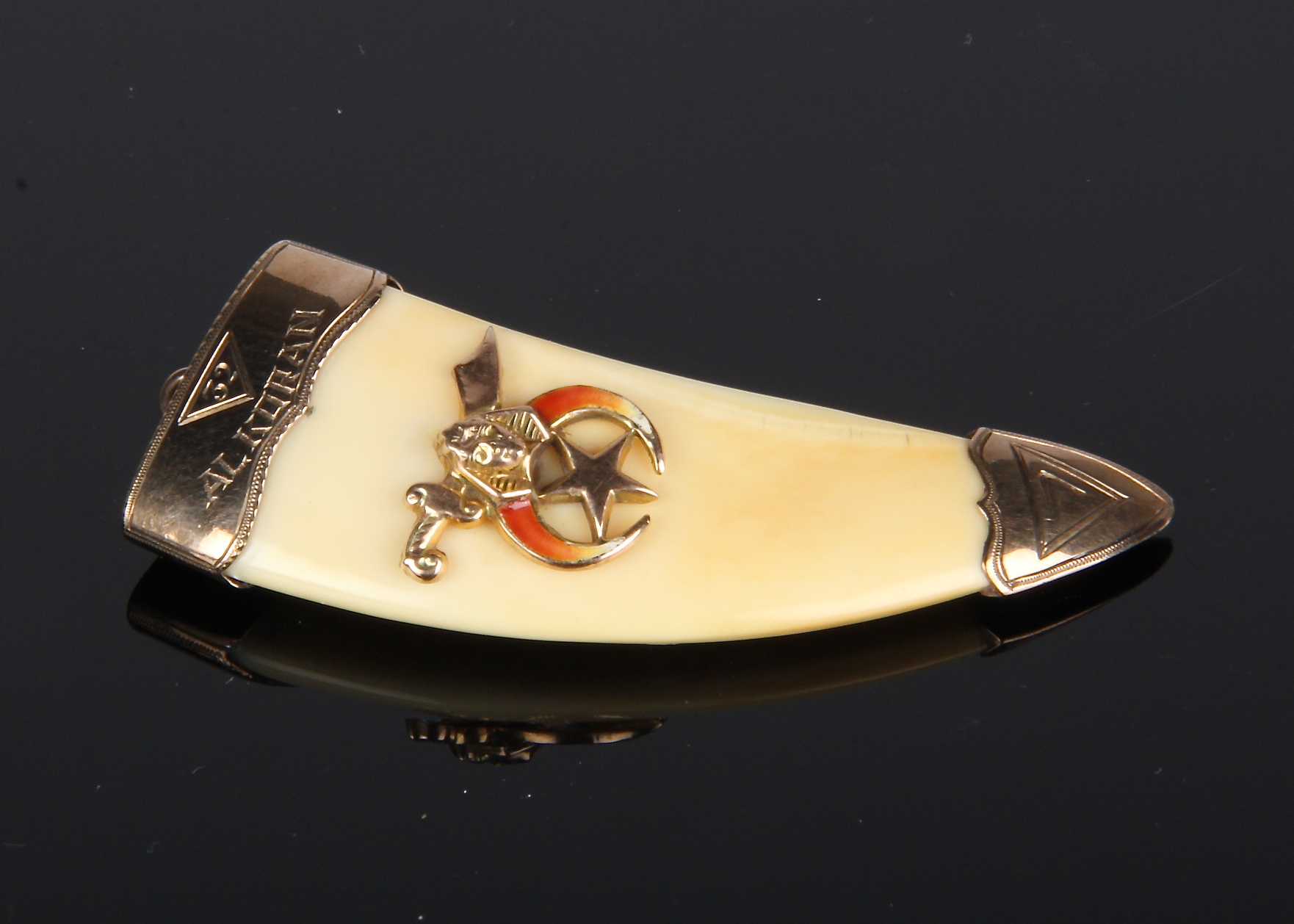 Vintage Shriner Tiger Claw Pendant