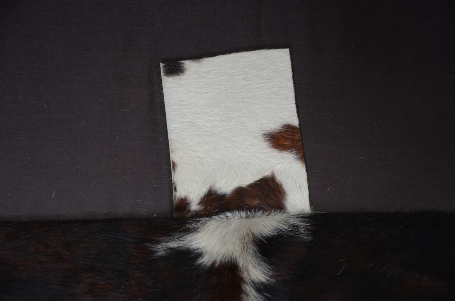 Southwestern Cowhide And Leather High Wingback Chair