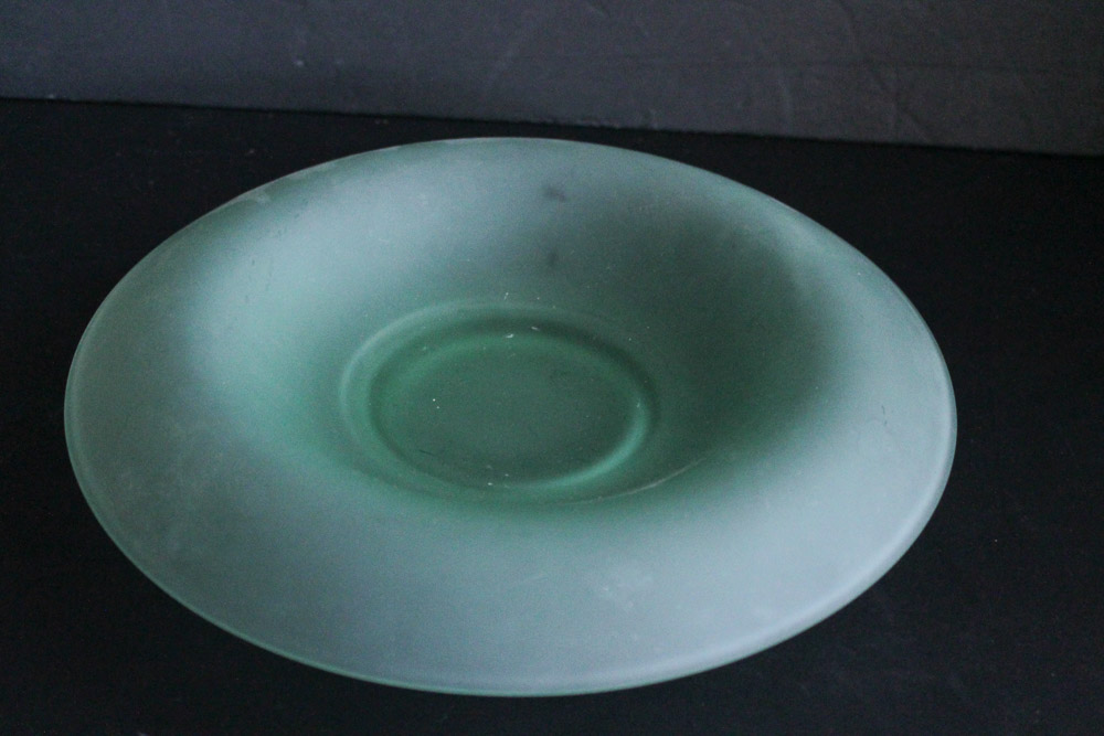 Assortment of Entertaining Items with Vintage Satin Glass