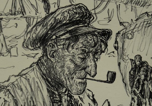 Original Ashbrook Stone Lithograph