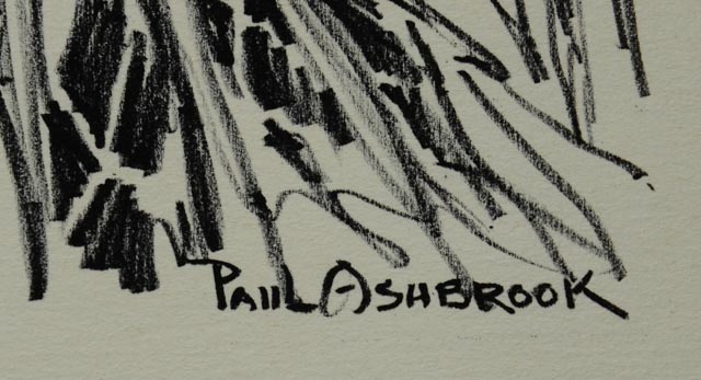 Original Ashbrook Stone Lithograph