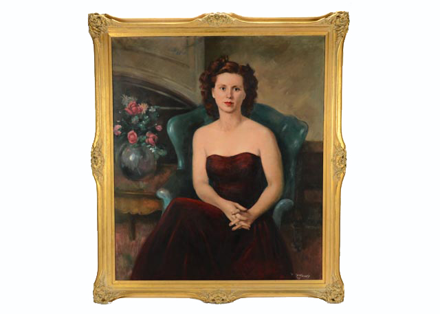 Original Framed Portrait by William E Gebhardt
