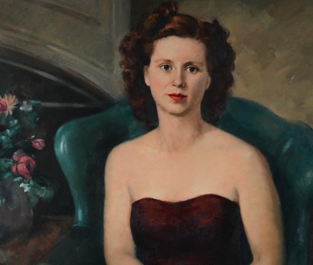 Original Framed Portrait by William E Gebhardt