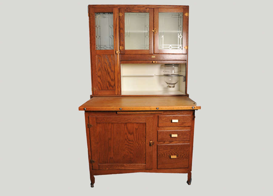 Sellers Kitchen Cabinet in Golden Oak Finish