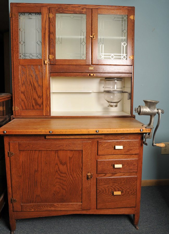 Sellers Kitchen Cabinet in Golden Oak Finish