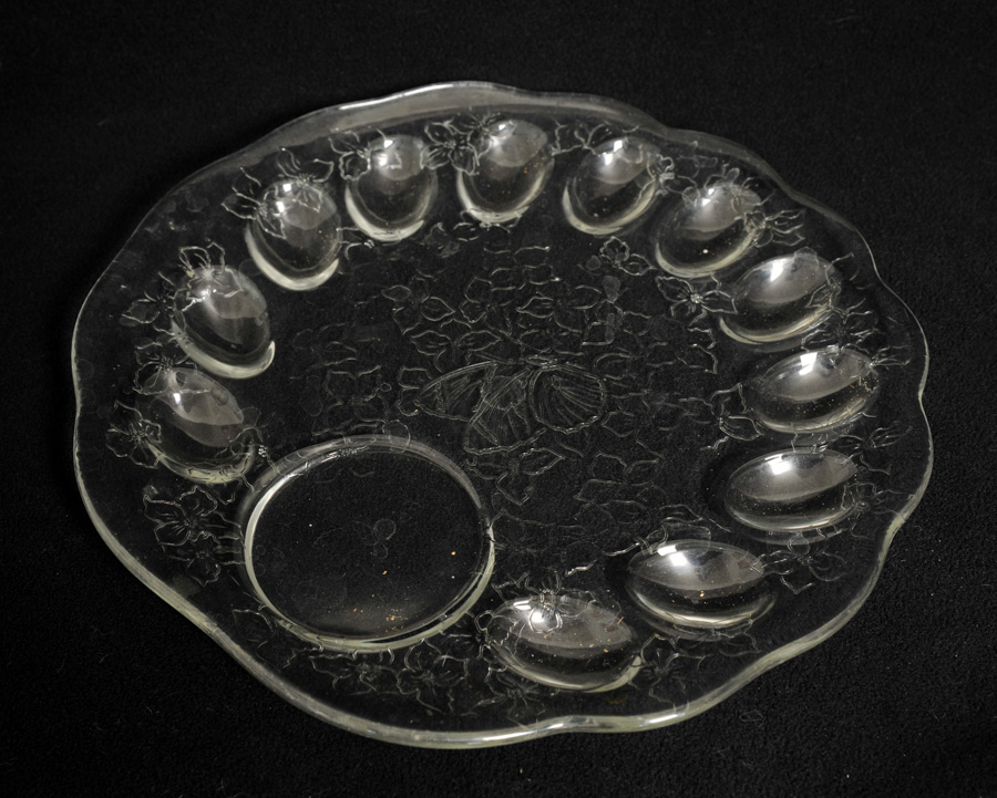 Crystal Egg Trays and Platters