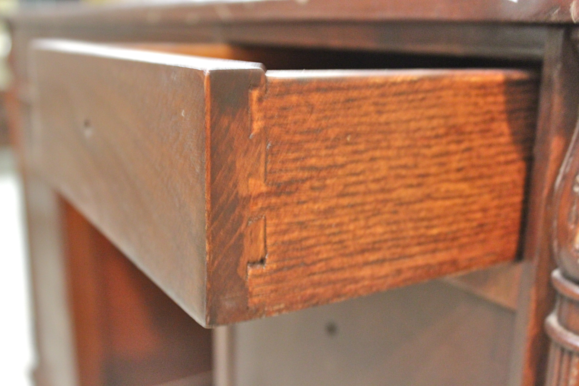 Unique Curved Mahogany Desk