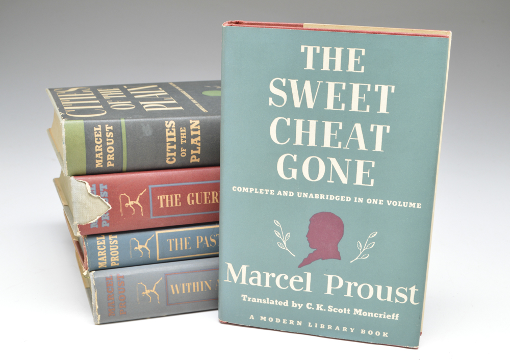 Five 1950s Editions by Author Marcel Proust