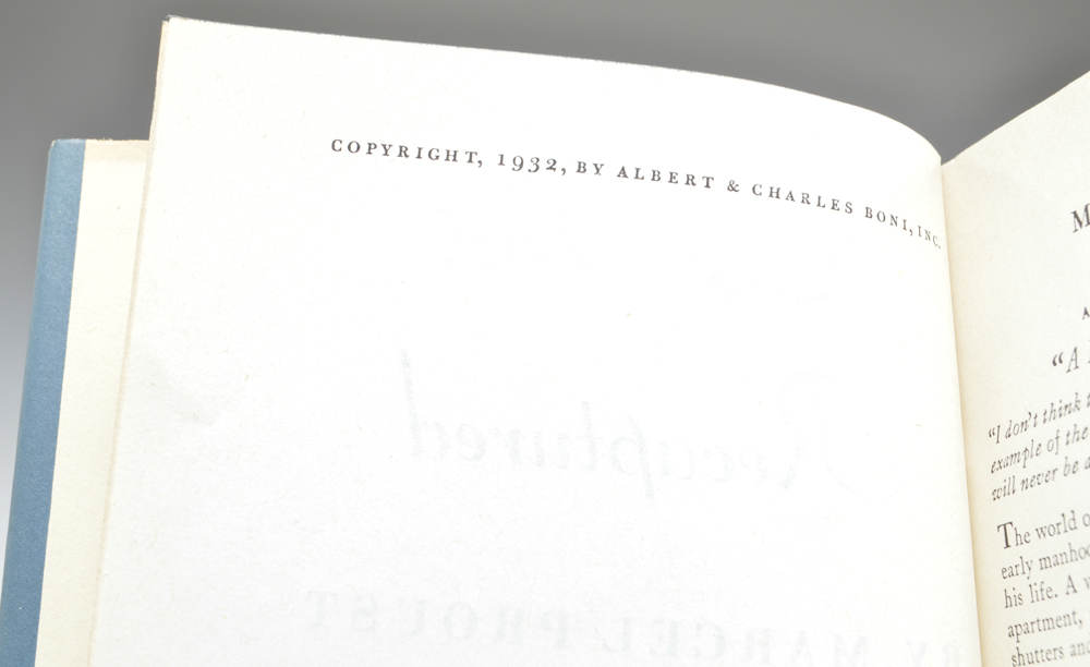 Five 1950s Editions by Author Marcel Proust