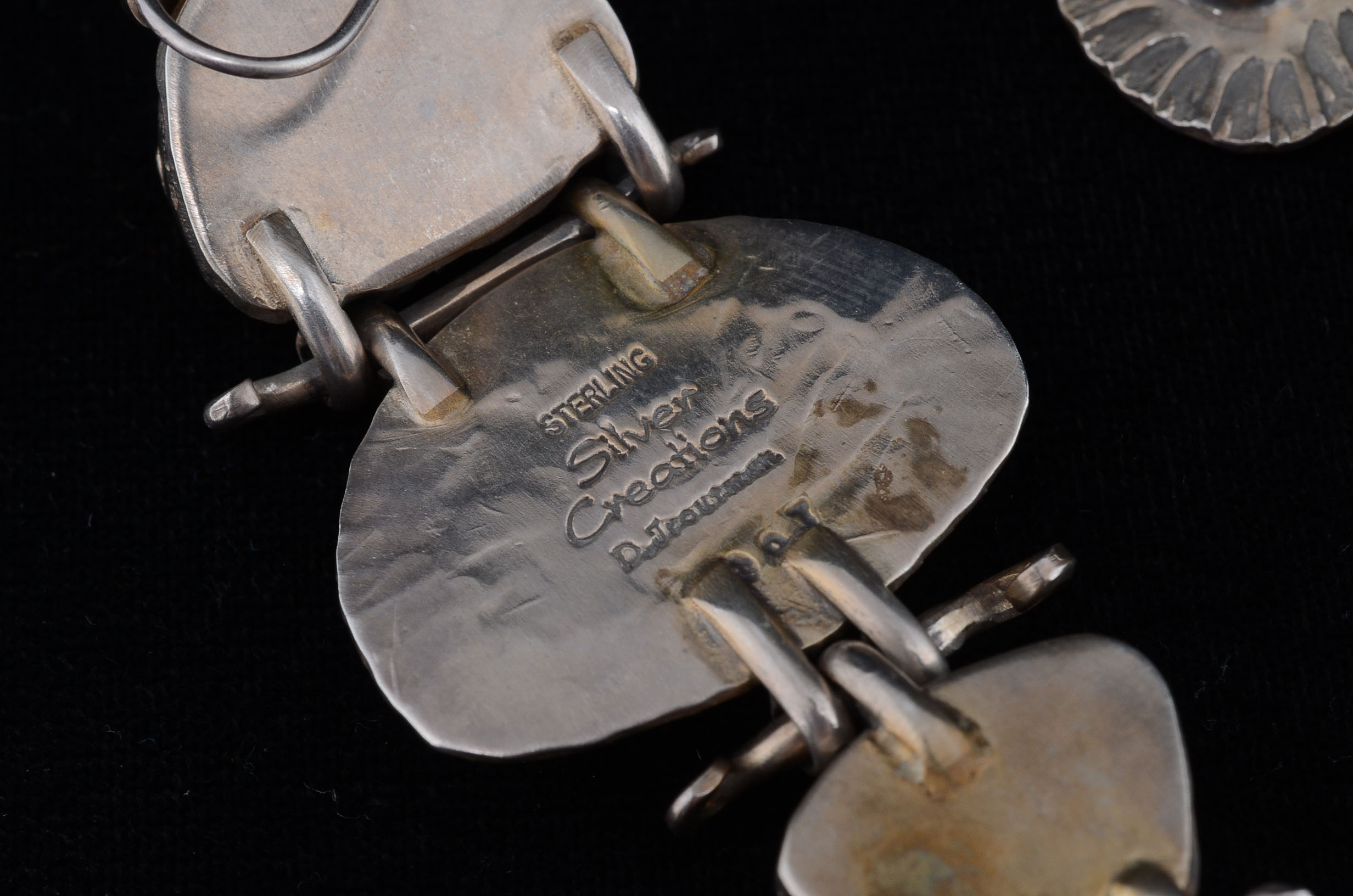 David Troutman Southwest Designer Sterling Turquoise Earrings