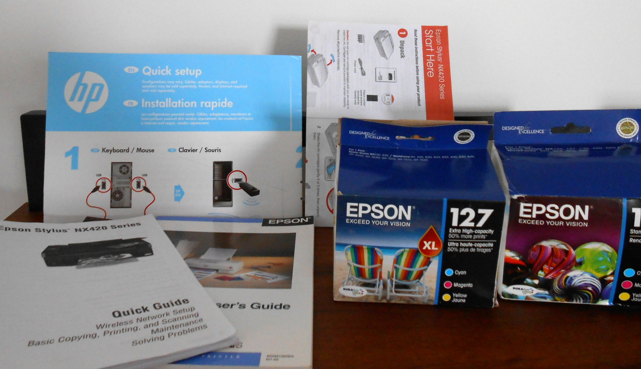 HP Pavilion Slimline Desktop Computer with Epson Printer