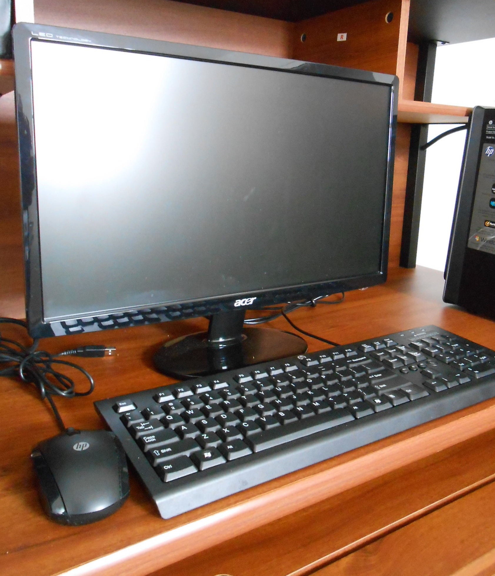 HP Pavilion Slimline Desktop Computer with Epson Printer