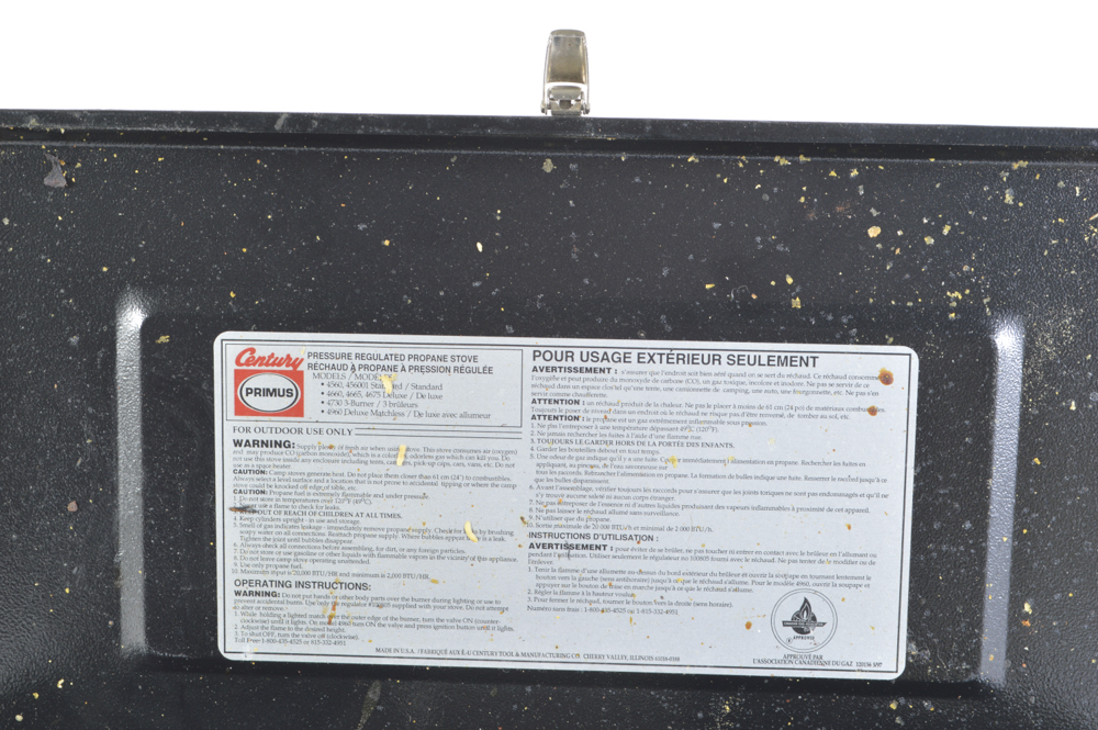 Century-Primus Deluxe Propane Camp Stove