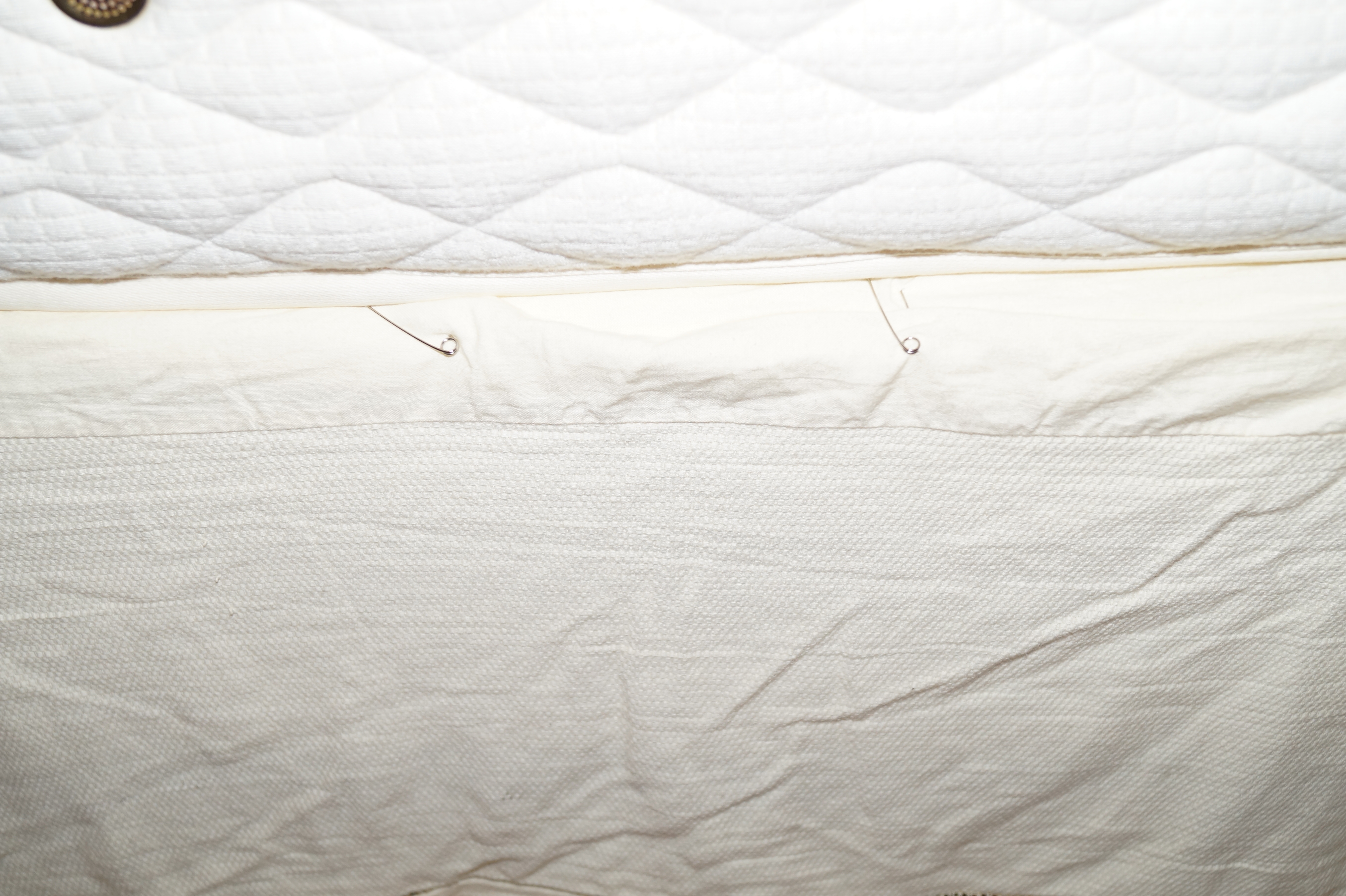 Charles P. Rogers Queen Size Brass 'Rainbow' Bed with Mattress