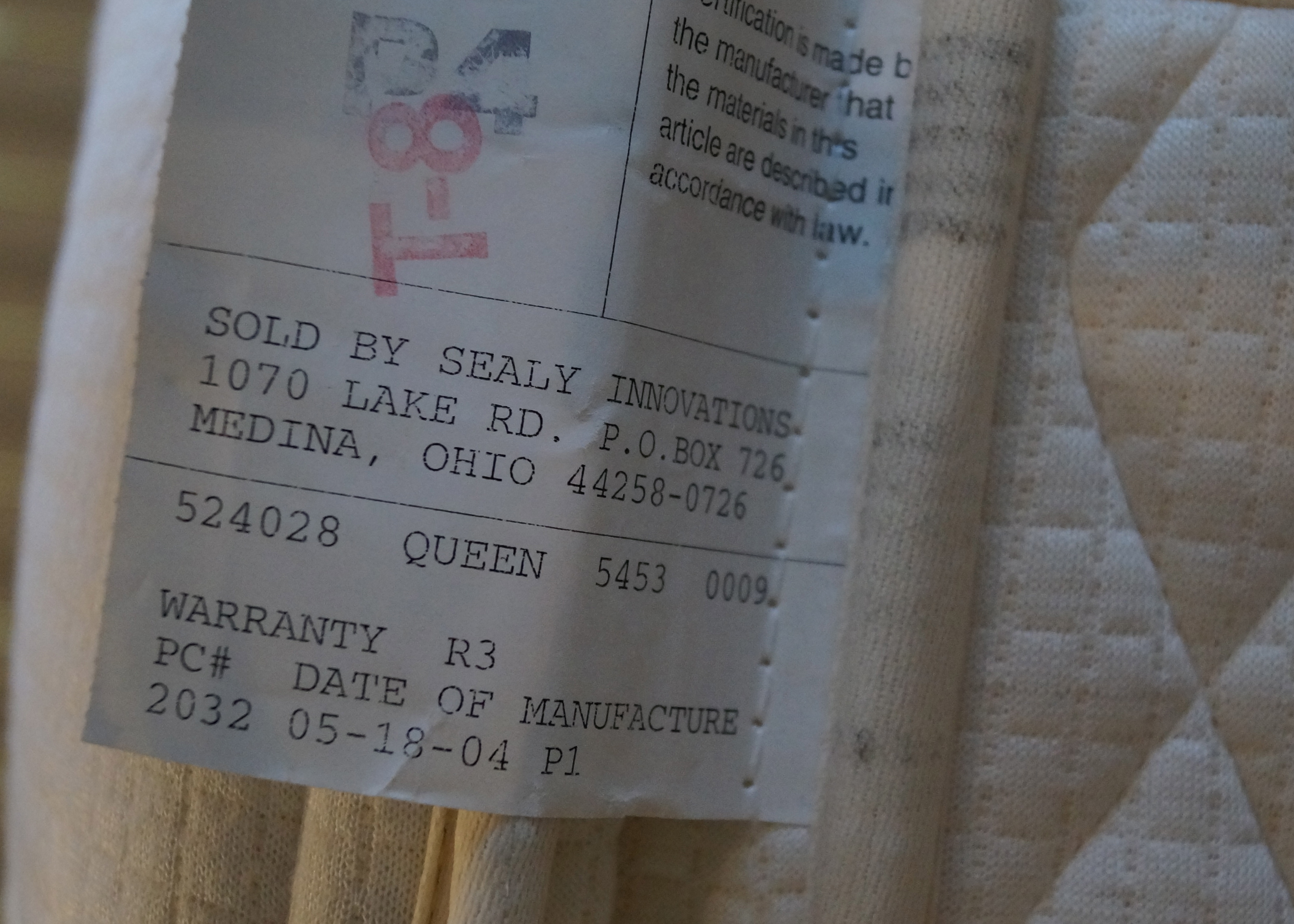 Charles P. Rogers Queen Size Brass 'Rainbow' Bed with Mattress