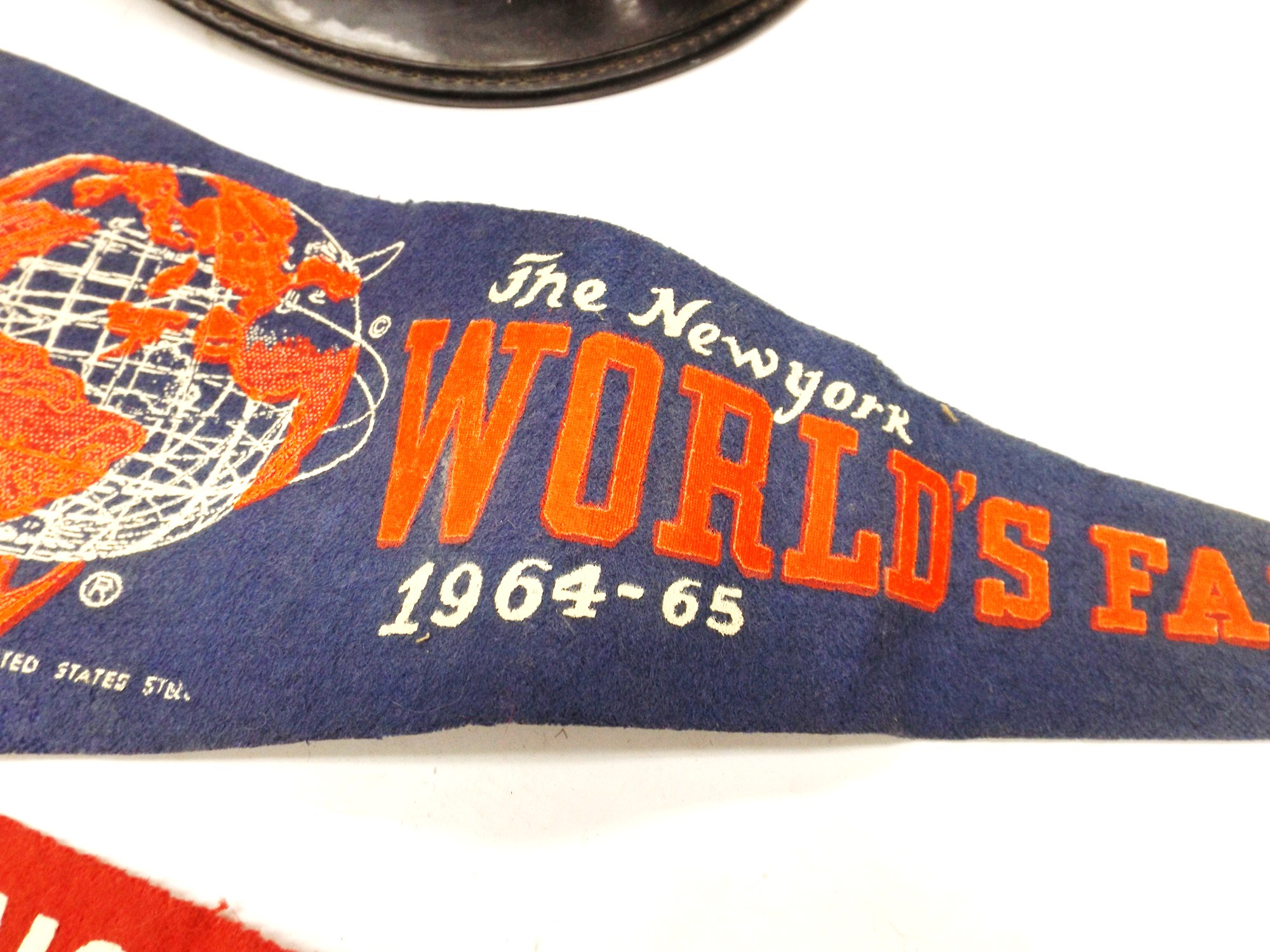 WWII Navy Hats, Vintage Metal Toy Soldiers and Felt Pennants