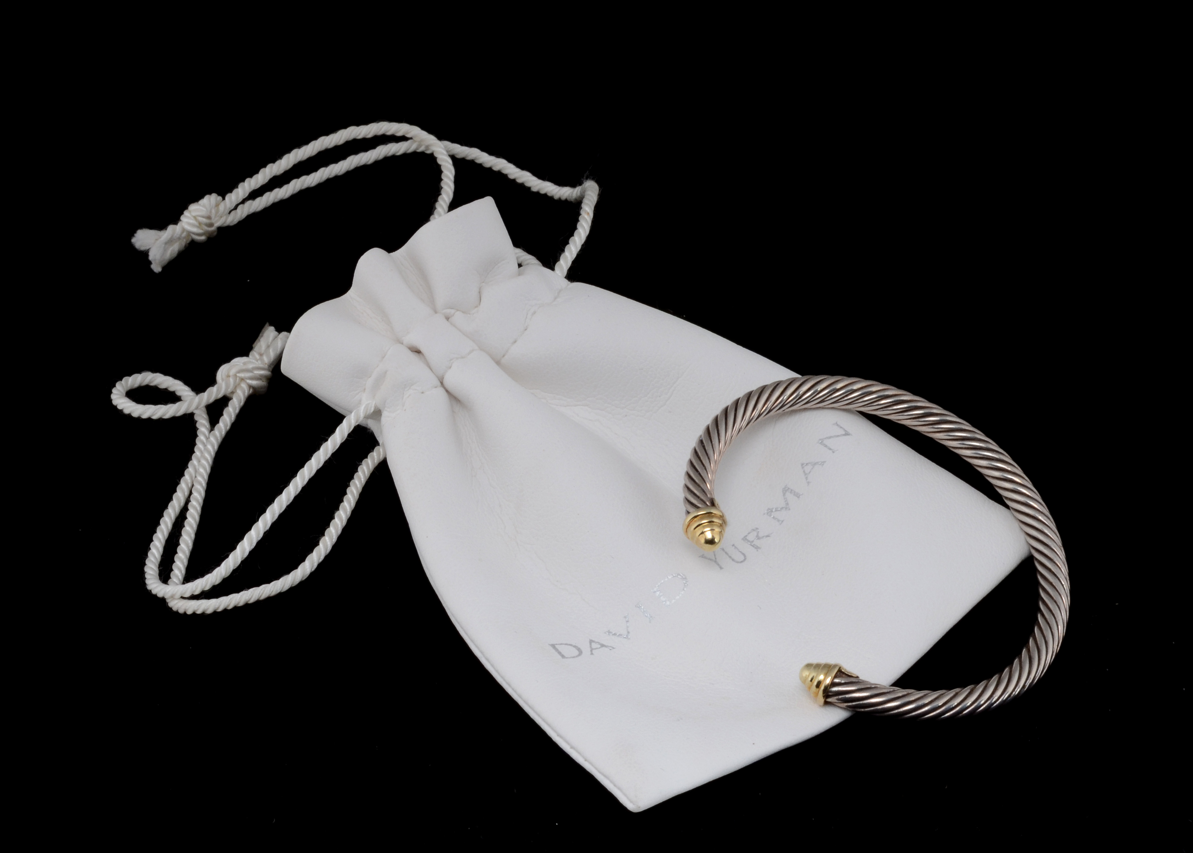 David Yurman 14K Yellow Gold and Sterling Silver Cuff Bracelet