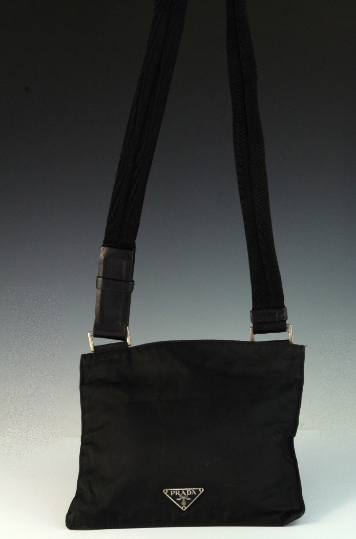 Vintage Prada Nylon Crossbody Handbag