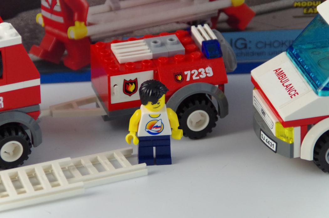 Lego 5898 "Cars," "Ambulance" and "Fire Truck" Sets
