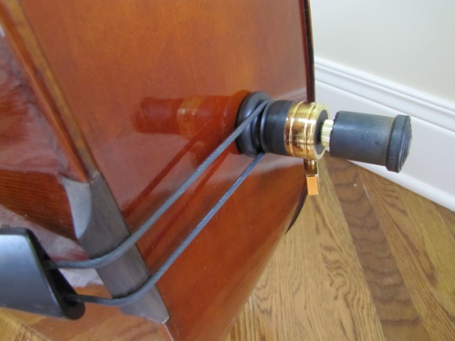 Custom Handmade Stand Up Bass with Bow and Padded Case & Buggy