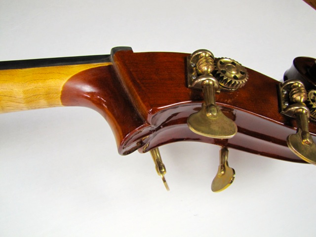 Custom Handmade Stand Up Bass with Bow and Padded Case & Buggy