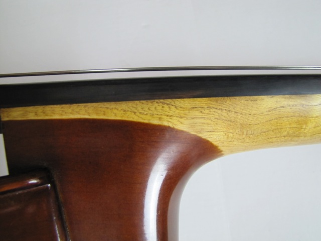 Custom Handmade Stand Up Bass with Bow and Padded Case & Buggy