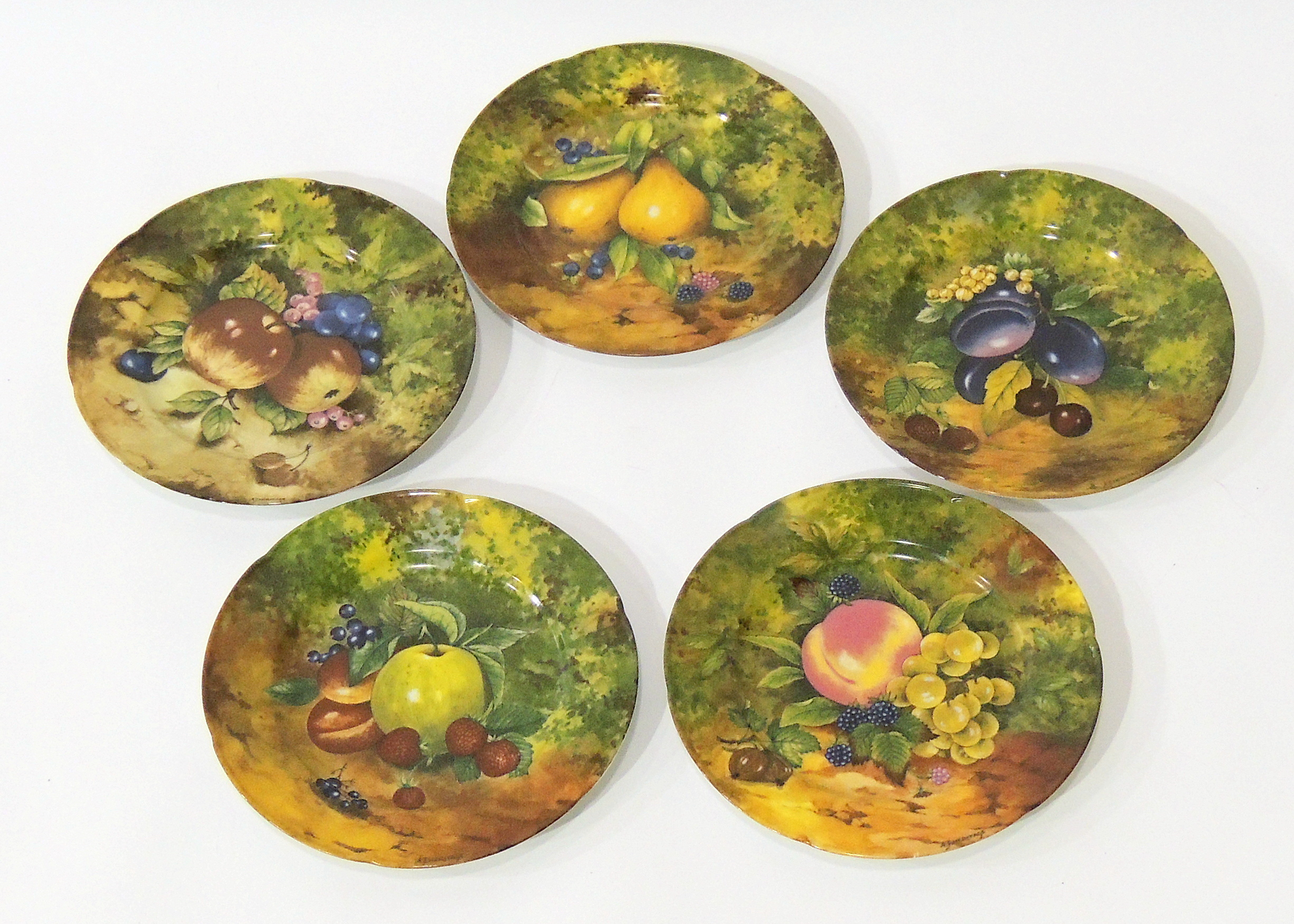 Five Rochard Limoges French Plates