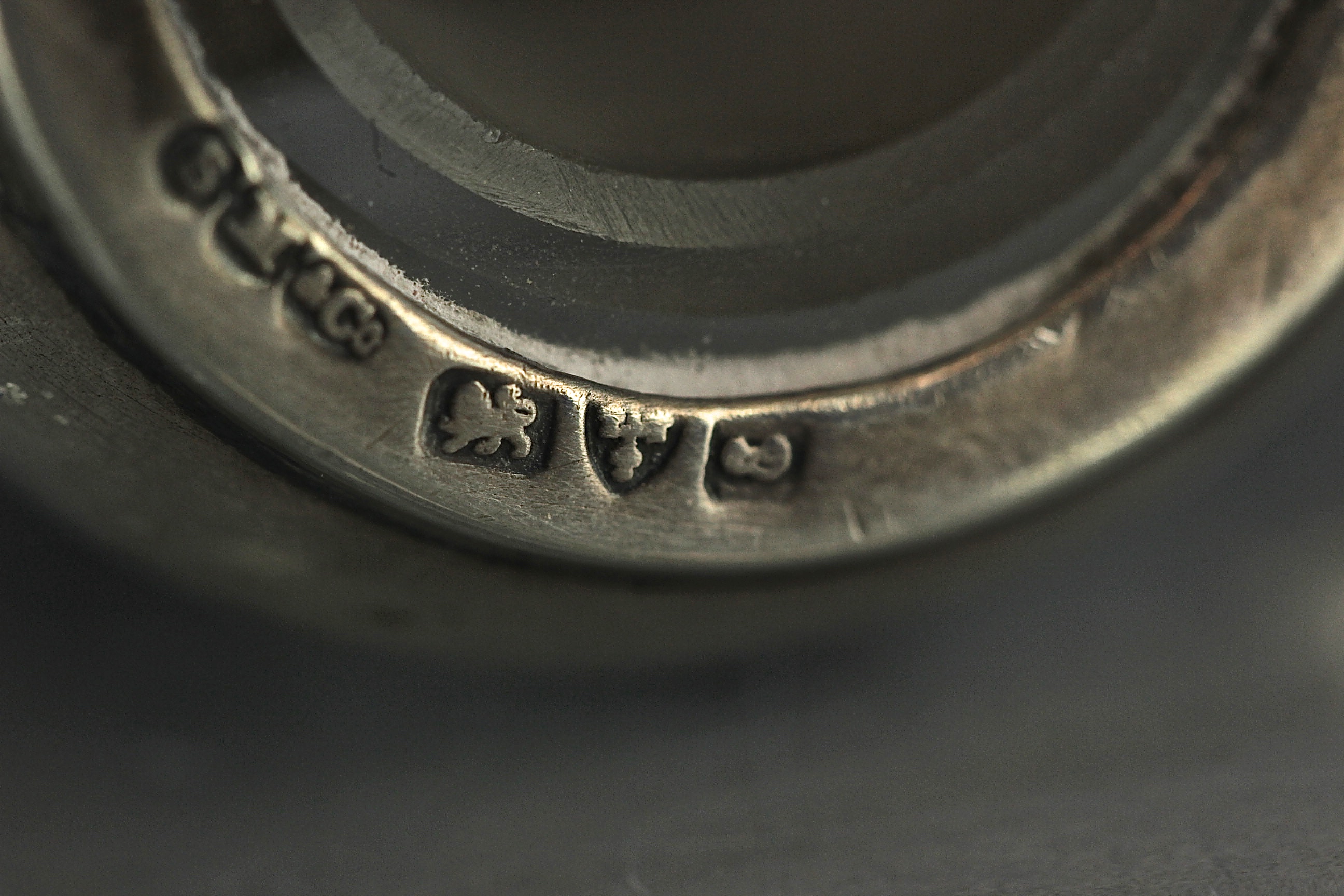 1904 Sterling and Glass Art Deco Perfume Bottle