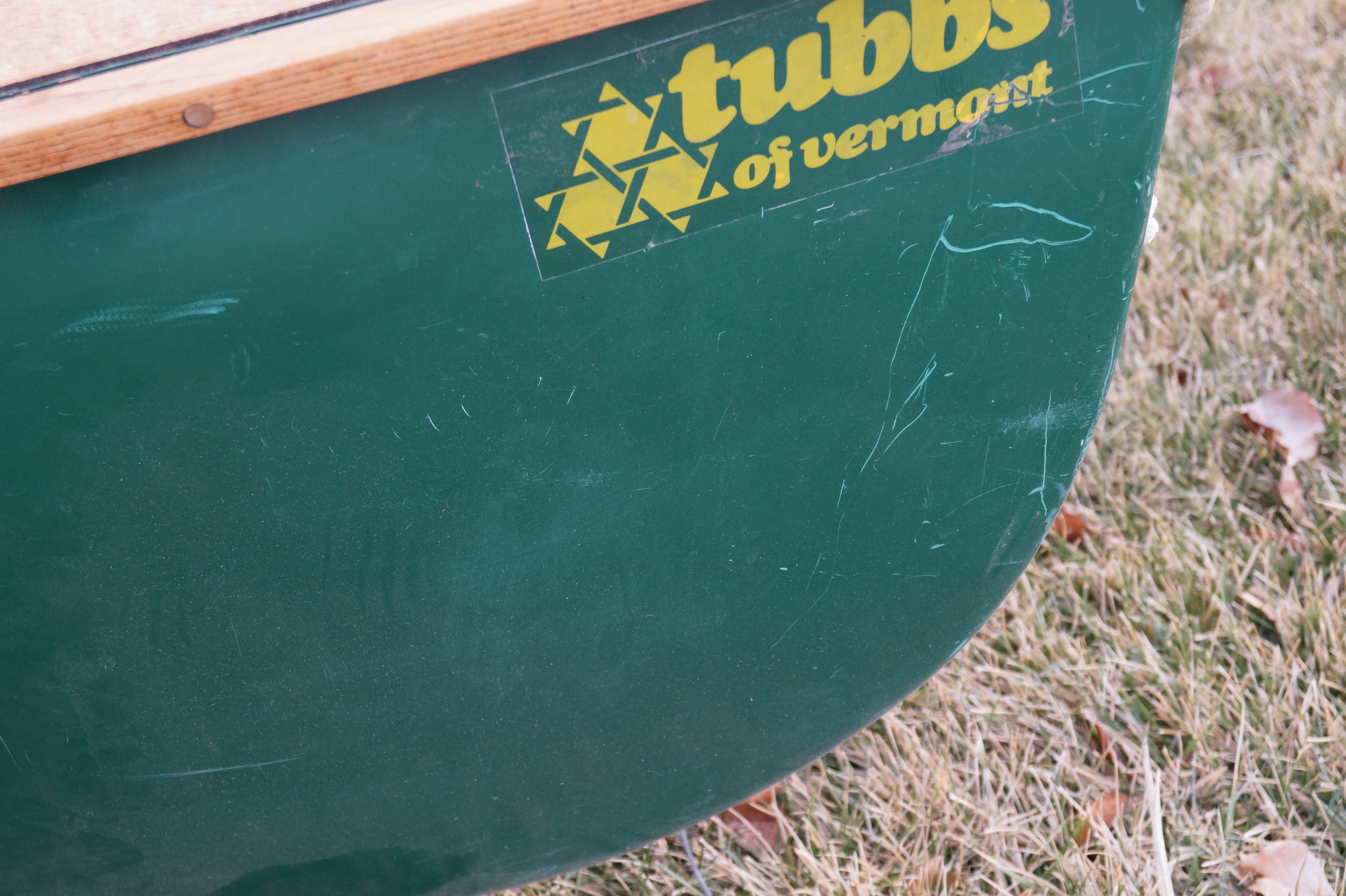 Vintage Keewaydin Canoe with Laced Rawhide Seat