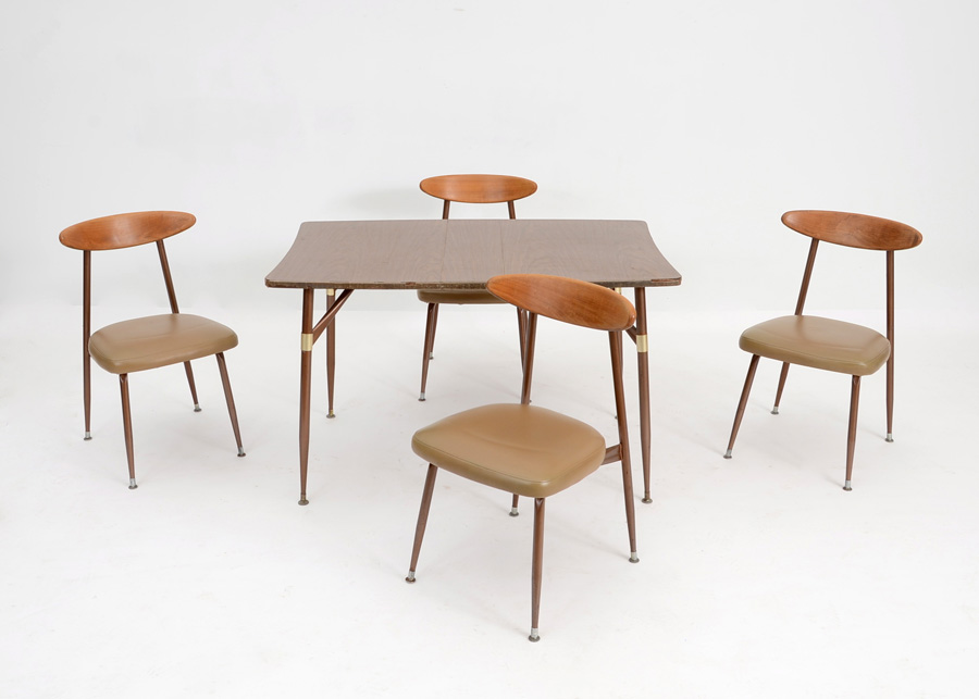 Mid Century Table and Four Chairs