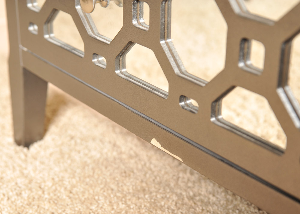 Modern Dresser with Mirrored Drawers