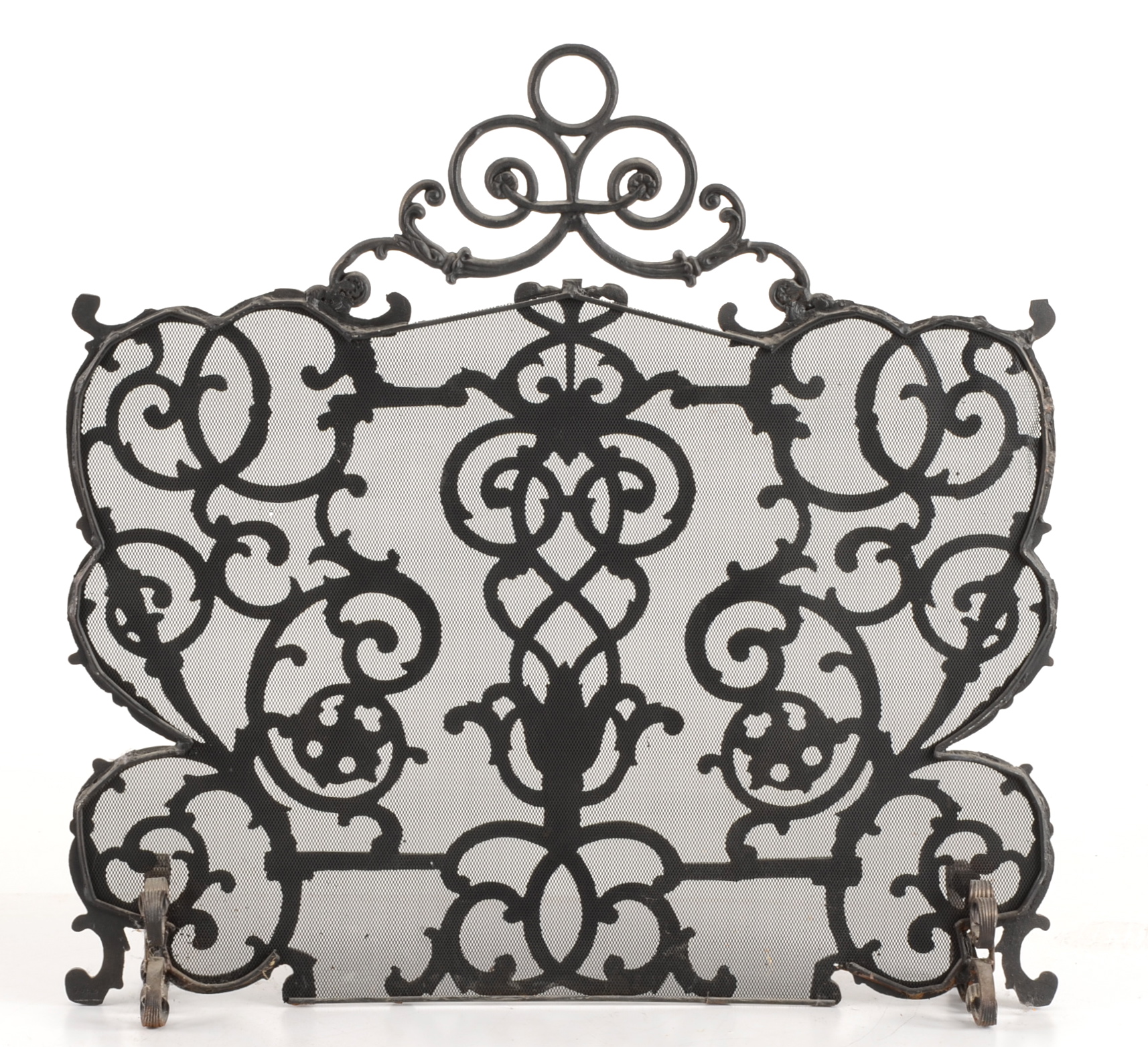 Frontgate Vineyard Arch Fireplace Screen with Mesh Backing