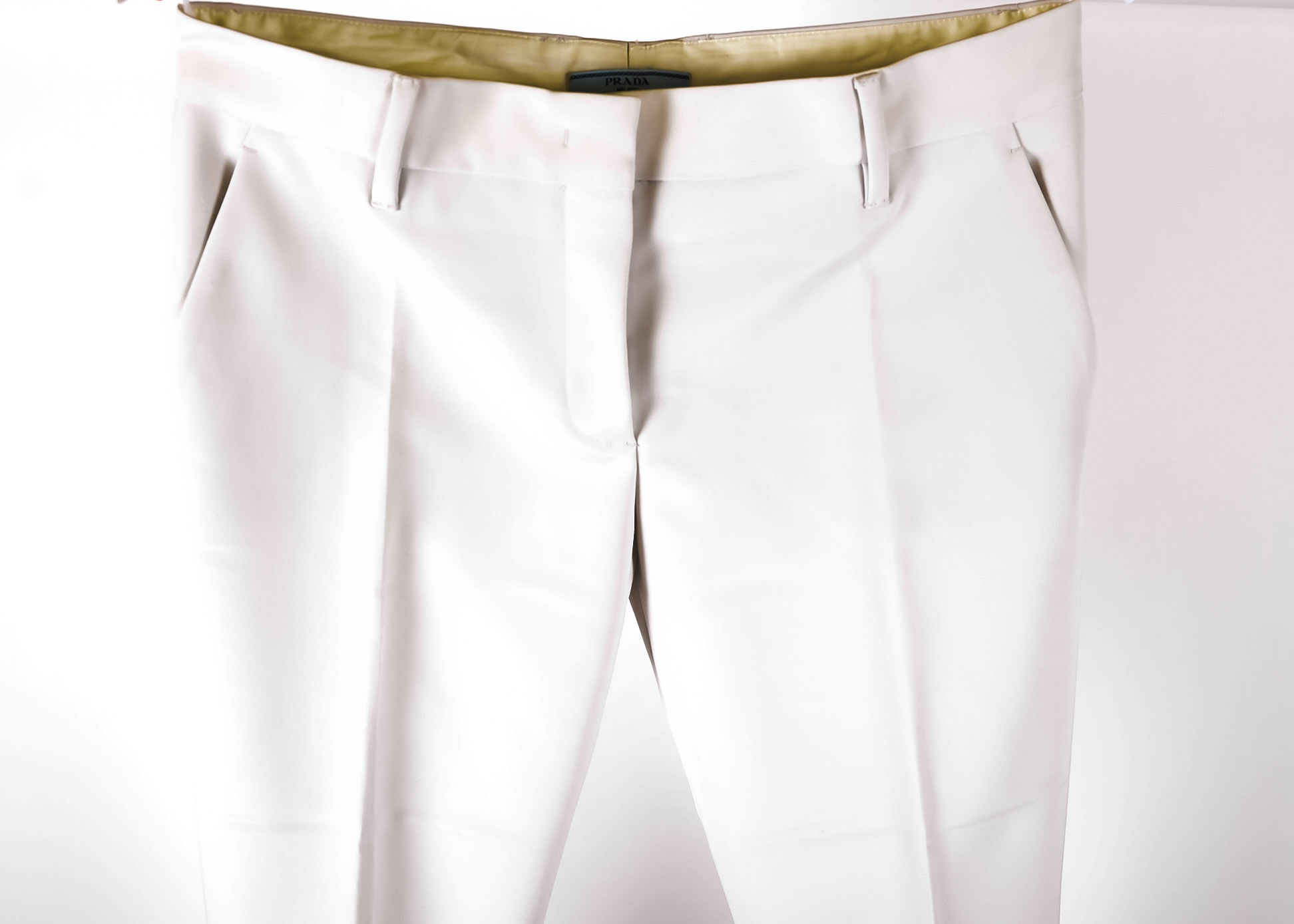 Prada Chinos in White