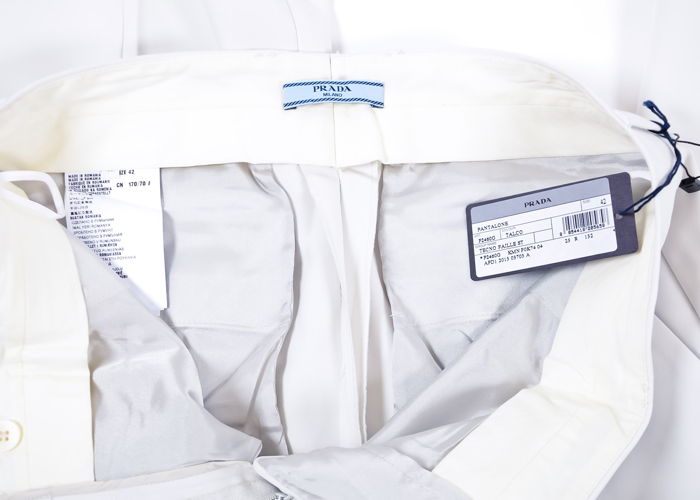 Prada Chinos in White