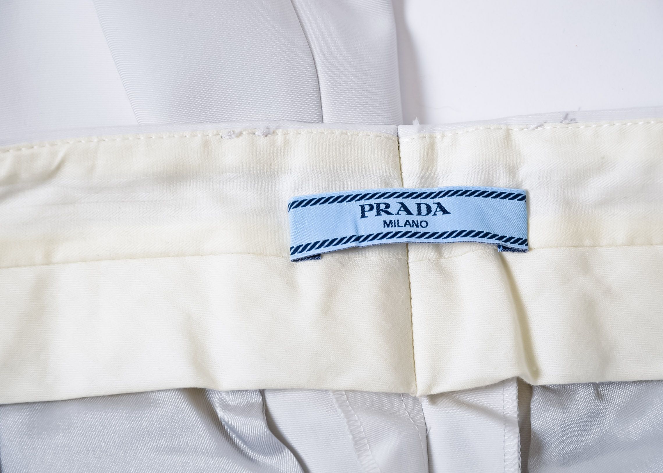 Prada Chinos in White