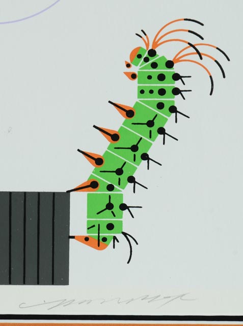 “Crawling Tall” Original Charley Harper Serigraph