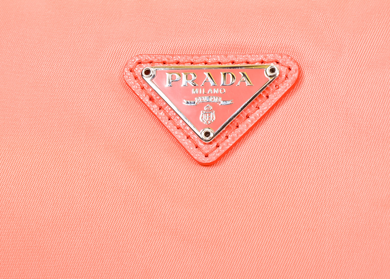 Coral Prada Clutch