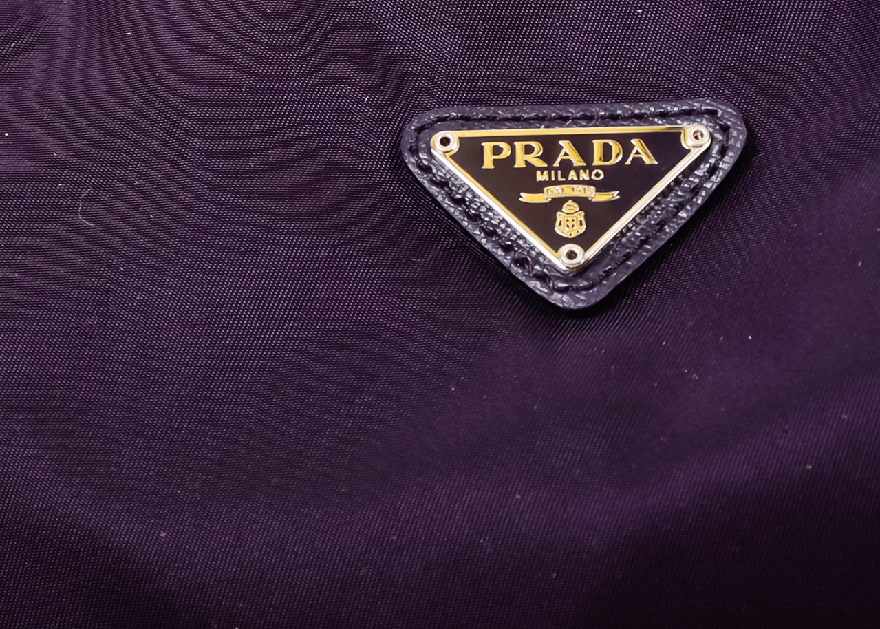 Purple Prada Clutch