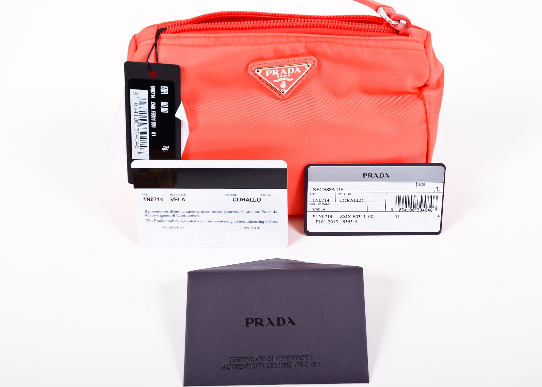 Coral Prada Clutch