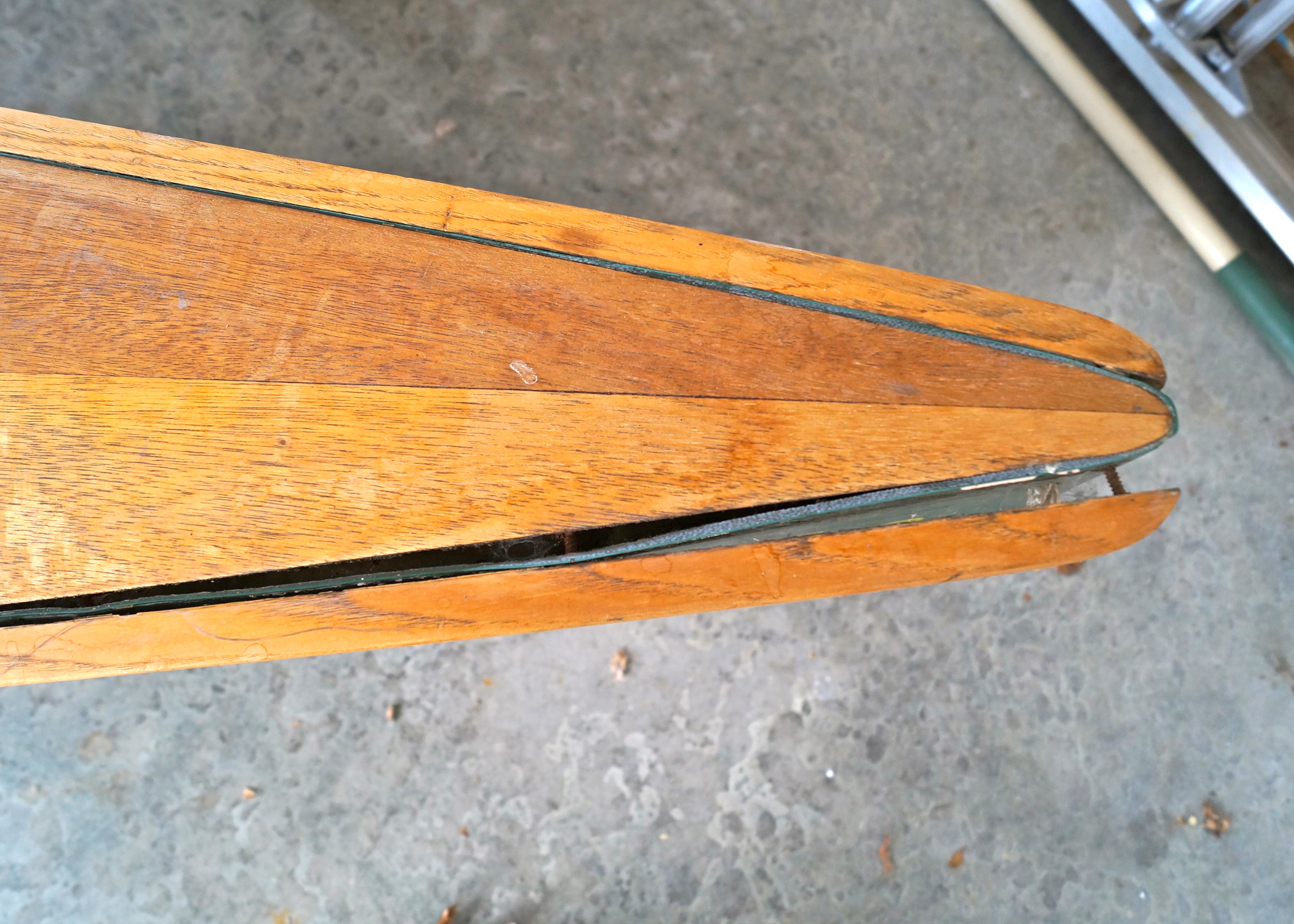 Vintage Keewaydin Canoe with Laced Rawhide Seat