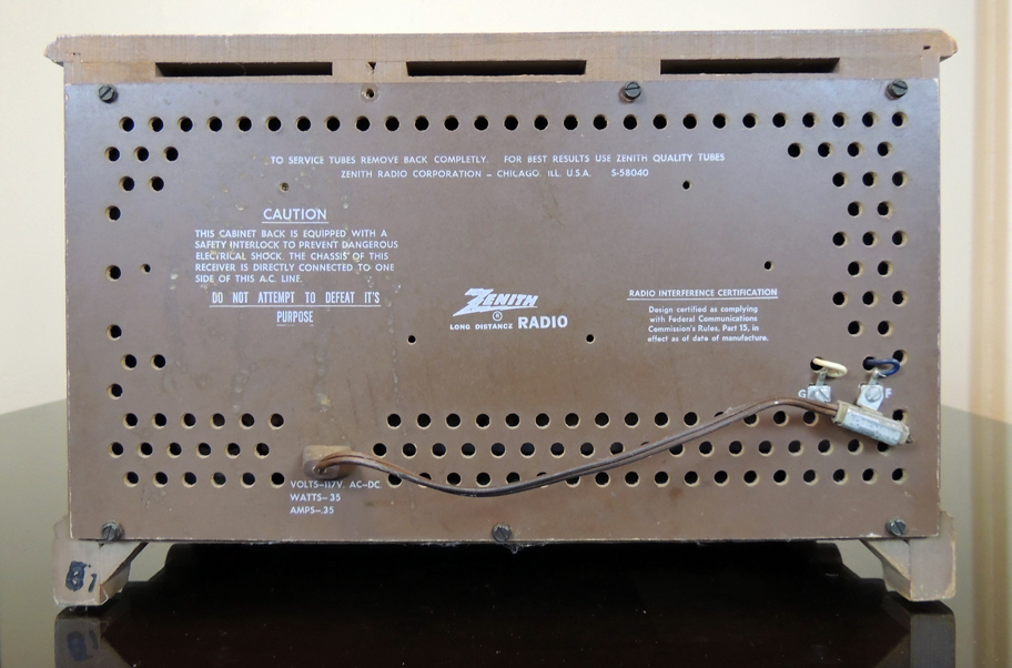 1950s Zenith Model K731 Long Distance Radio