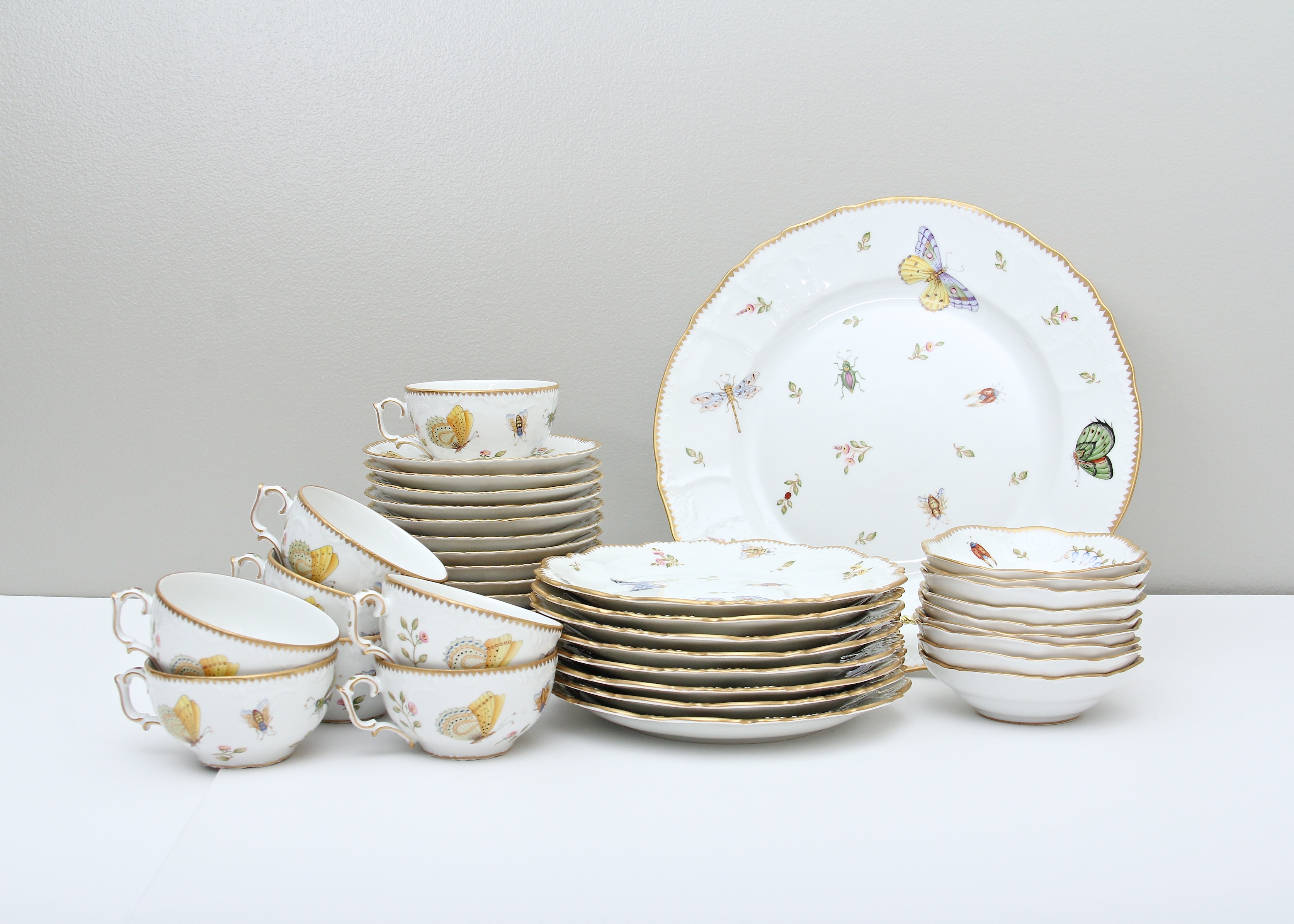 Anna Weatherley Fine China Set in Butterfly Pattern