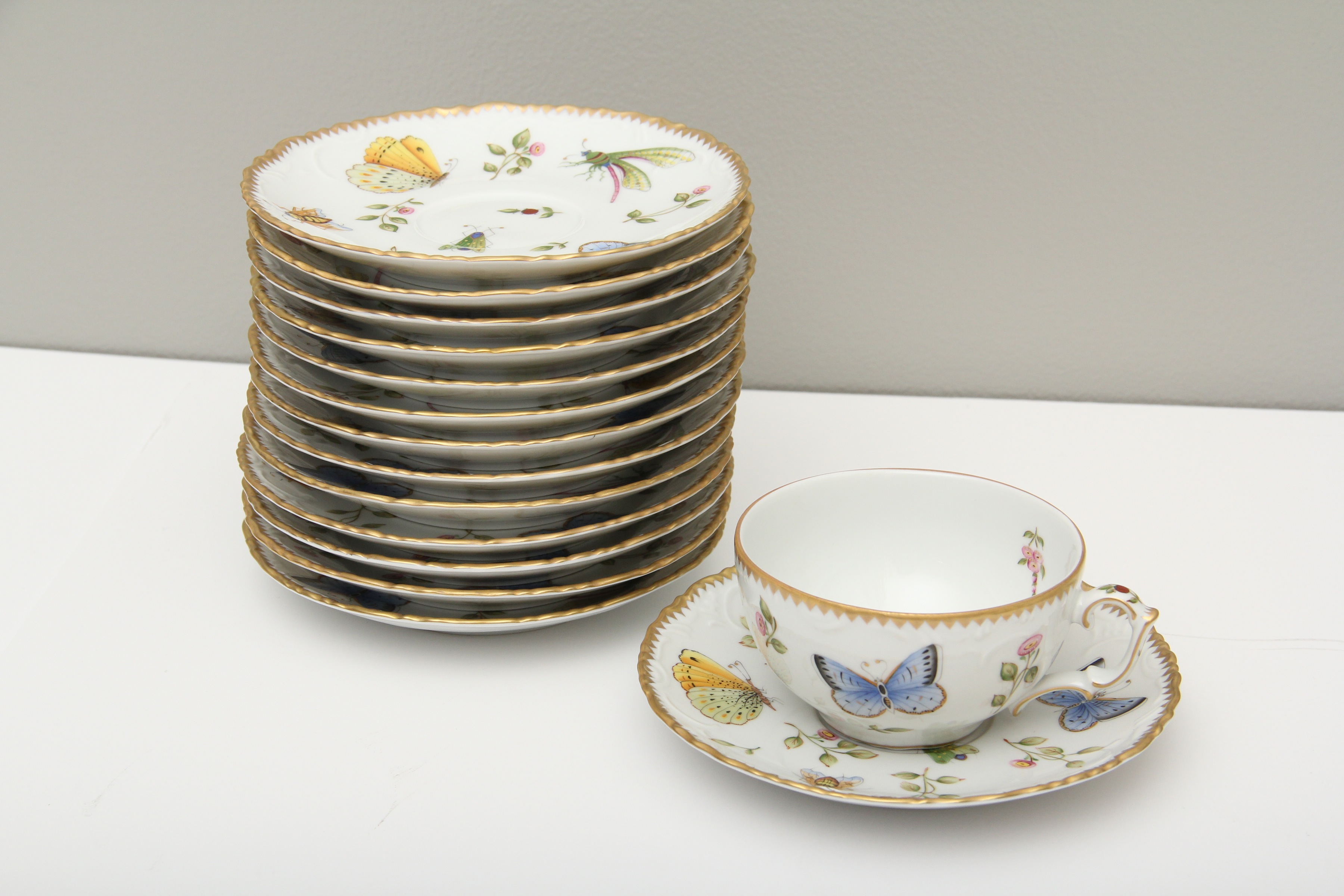 Anna Weatherley Fine China Set in Butterfly Pattern