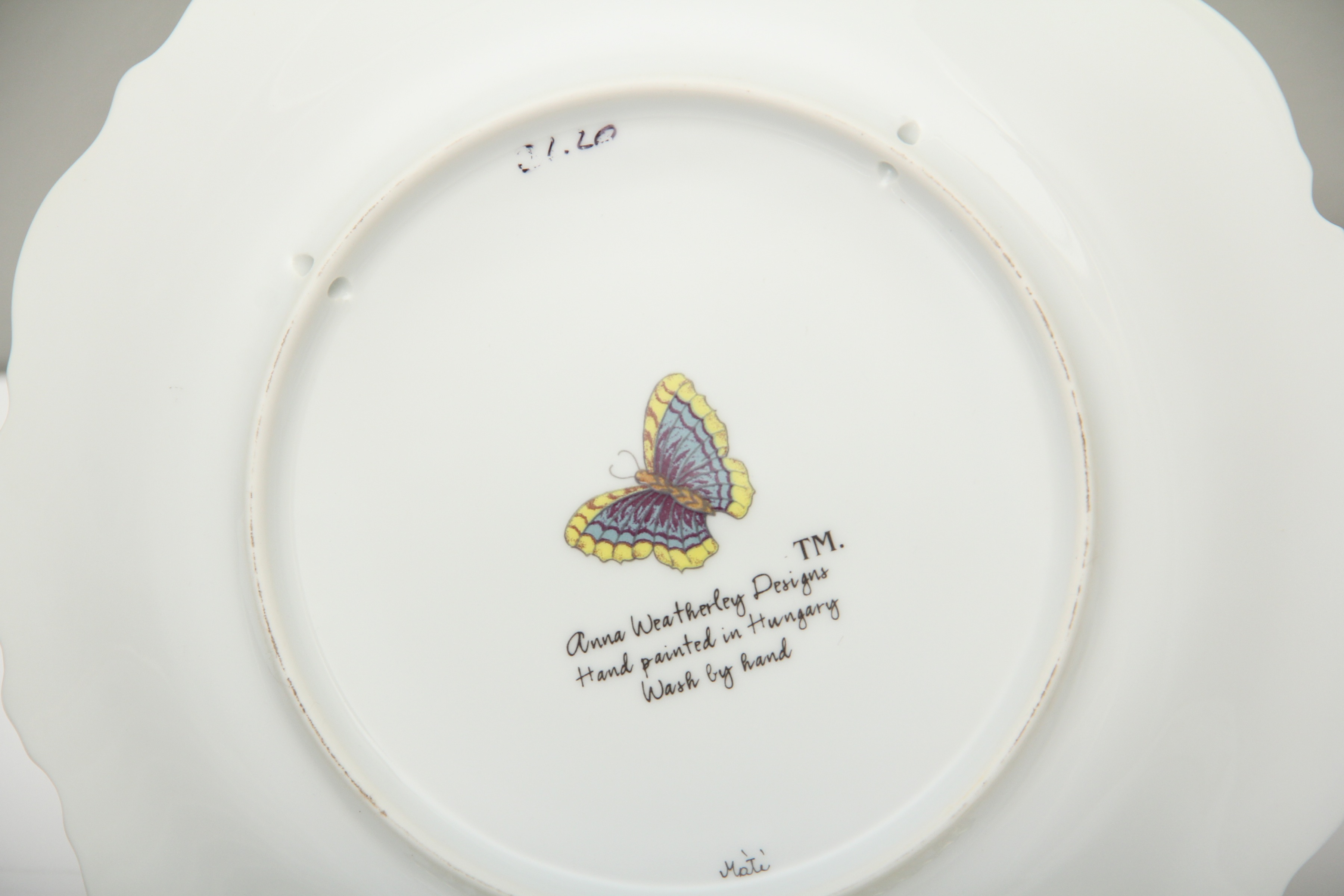 Anna Weatherley Fine China Set in Butterfly Pattern