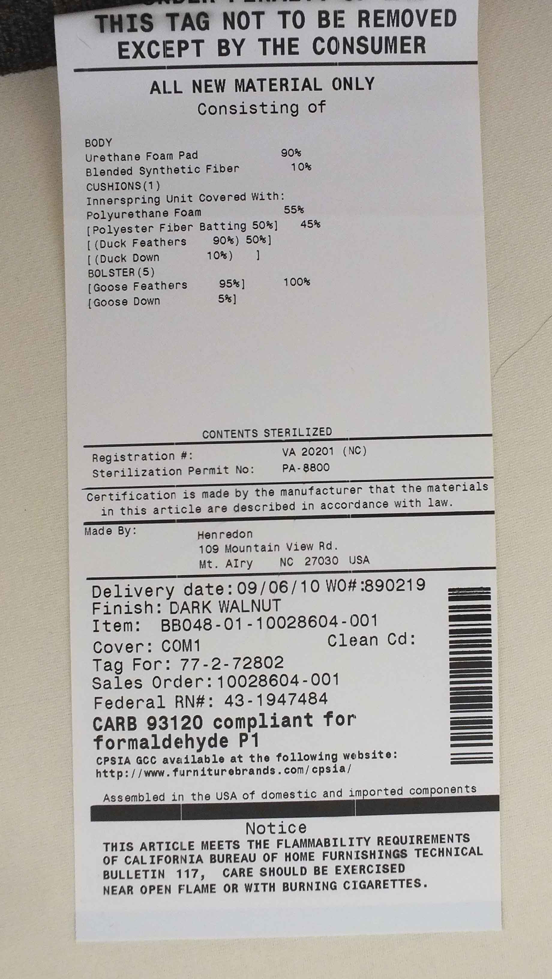 Barbara Barry "Conversation"  Sofa