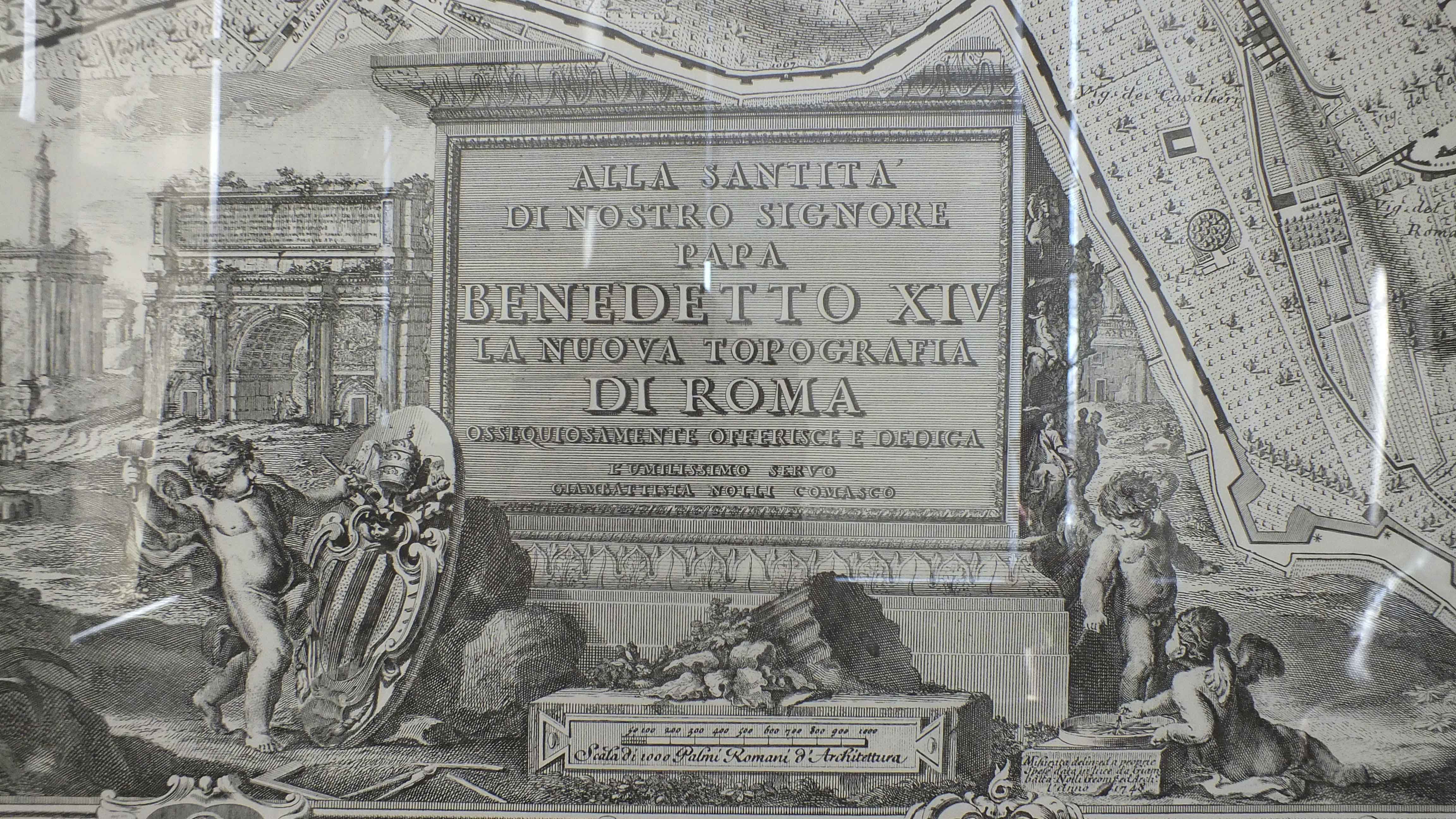 Twelve Sections of Giambattista Nolli Map of Rome